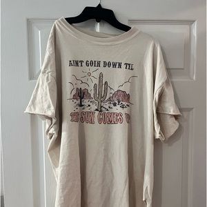 PebbyForevee side slit tee XL